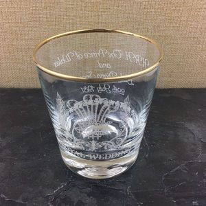 Princess Diana & Charles Royal Wedding Glass